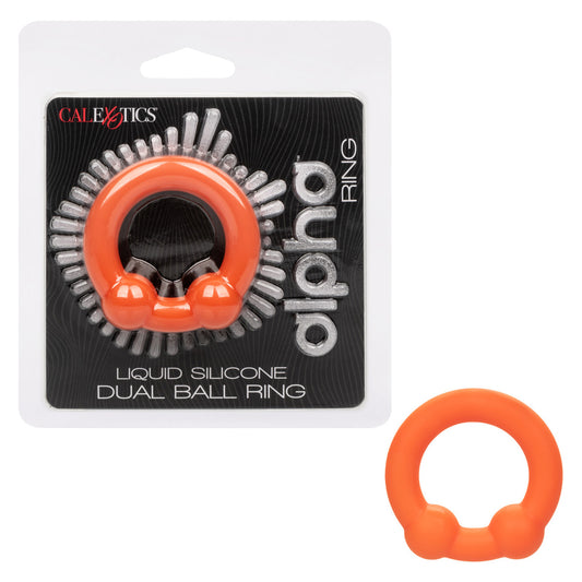 Alpha Liquid Silicone Dual Ball Ring