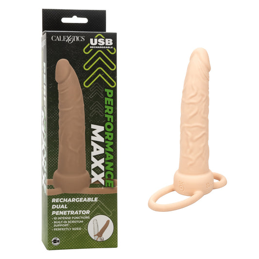 Performance Maxx Rechargeable Dual Penetrator Ivory