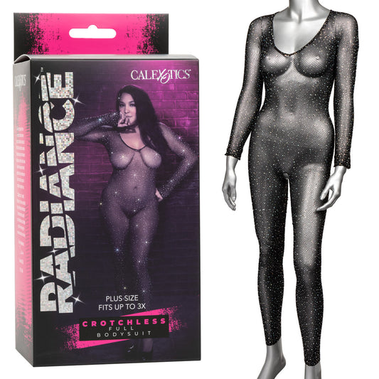 Radiance Plus Size Crotchless Full Body Suit