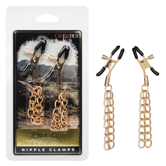 Ride &#39;Em Premium Denim Collection Nipple Clamps