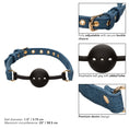 Load image into Gallery viewer, Ride 'Em Premium Denim Collection Ball Gag
