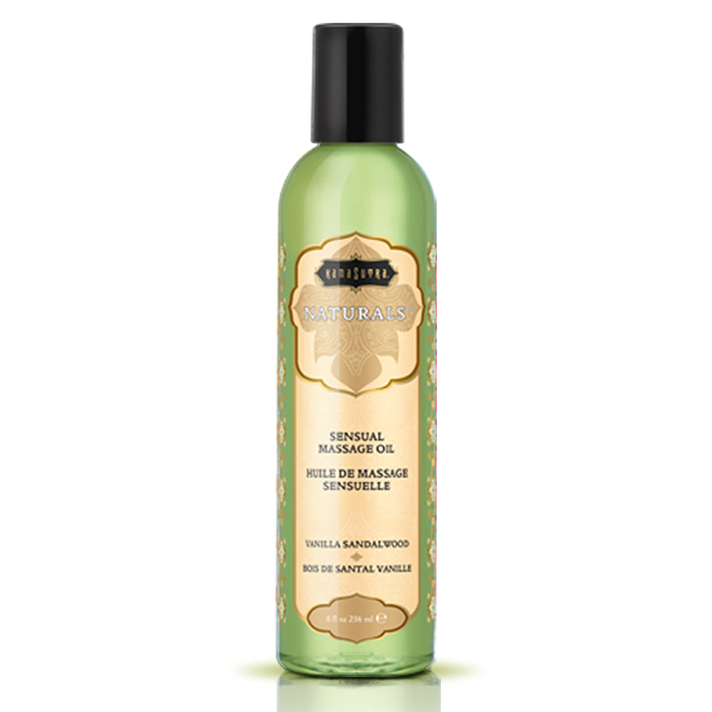 Naturals Massage Oil Vanilla Sandalwood 8 oz.