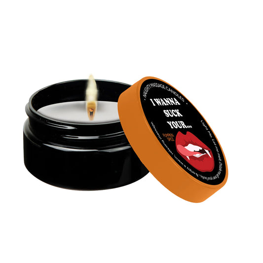 Naughty Notes I Wanna Suck Massage Candle 1.7 oz.