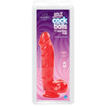 Load image into Gallery viewer, Jelly Jewels - Cock And Balls With Suction Cup Ruby
