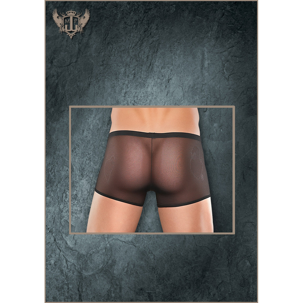 Stretch Mesh Pouch Short Black 1X