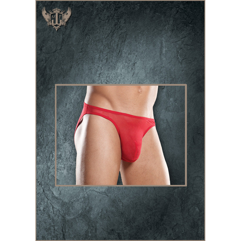 Stretch Mesh Wonder Bikini Red 3X