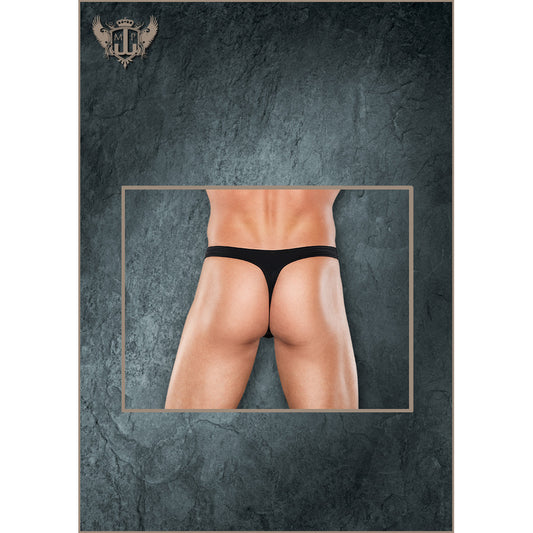 Nylon Spandex Bong Thong Black L/Xl