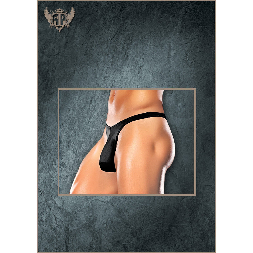 Nylon Spandex Bong Thong Black L/Xl