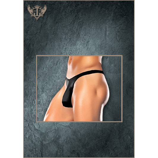 Nylon Spandex Bong Thong Black L/Xl