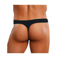 Load image into Gallery viewer, Satin Spandex Bong Thong Black S/M
