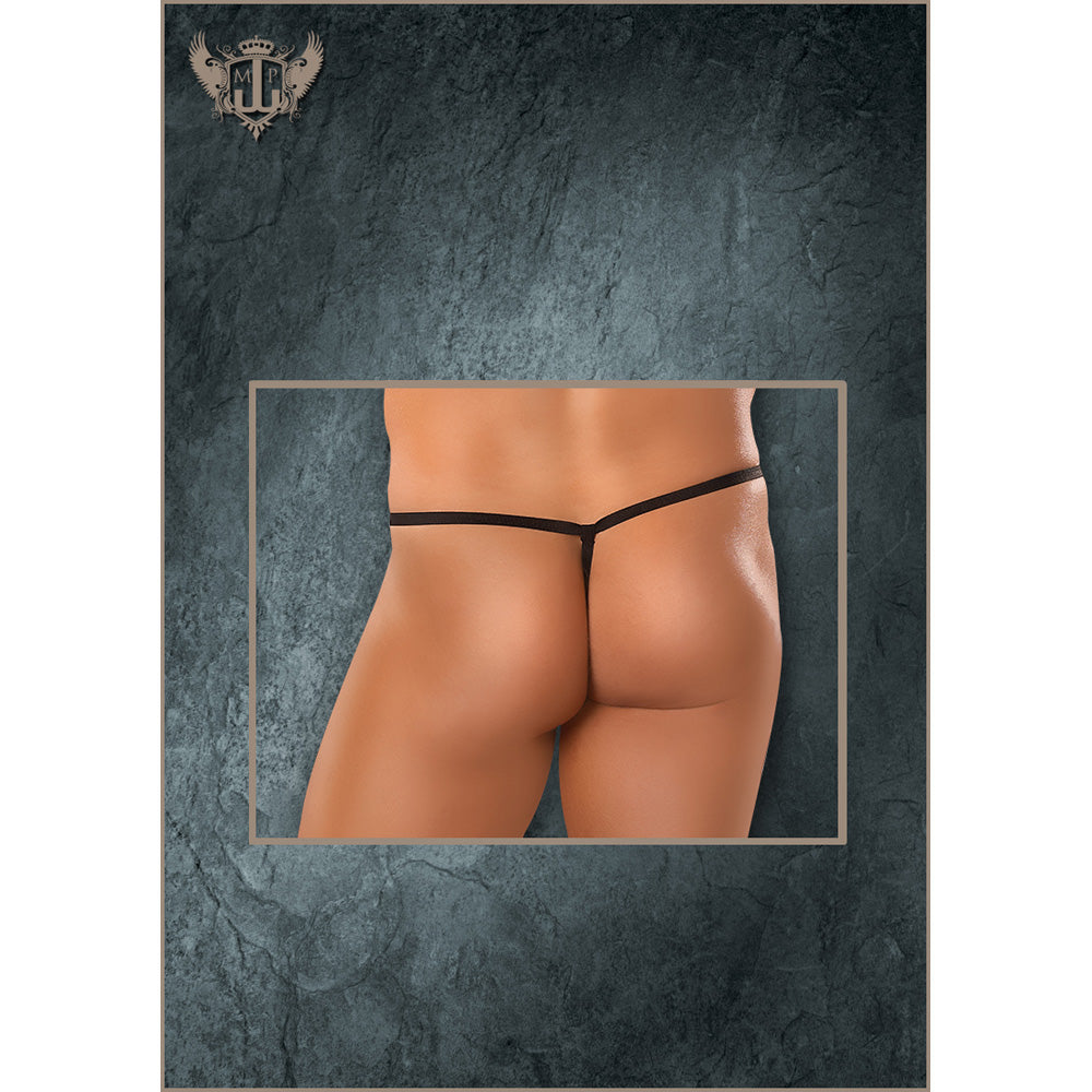 Satin Spandex Posing Strap Black One Size