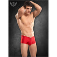 Load image into Gallery viewer, Nylon Spandex Zipper Short Red S/M
