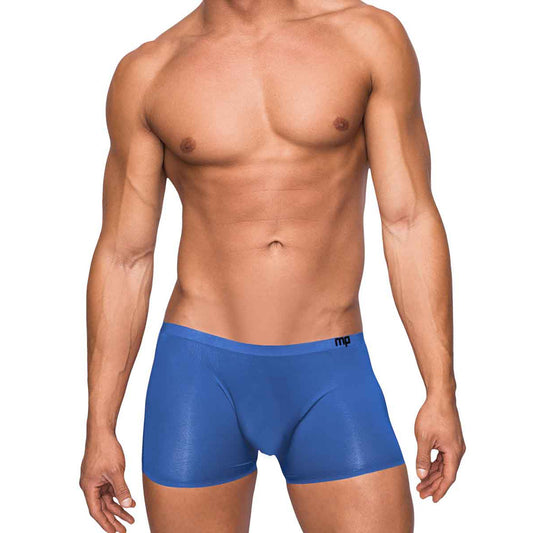 Seamless Sleek Short W/Sheer Pouch Blue M