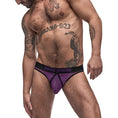 Load image into Gallery viewer, Airotic Mesh Butt Out Bikini Purple L
