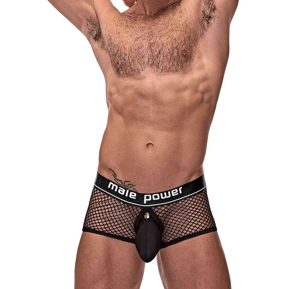 Cock Pit Net Mini Cock Ring Short Black L