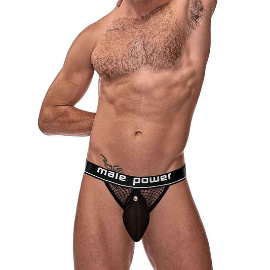 Cock Pit Net Cock Ring Jock Black S/M