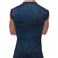 Load image into Gallery viewer, Peak Performance Zipper Muscle Tank Blue Small
