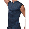 Load image into Gallery viewer, Peak Performance Zipper Muscle Tank Blue Medium
