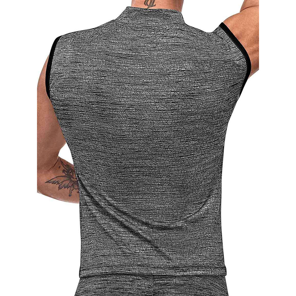 Peak Performance Zipper Muscle Tank Grey Large