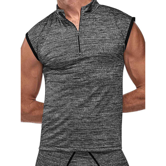 Peak Performance Zipper Muscle Tank Grey X-Large