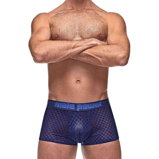 Diamond Mesh Mini Short Navy M