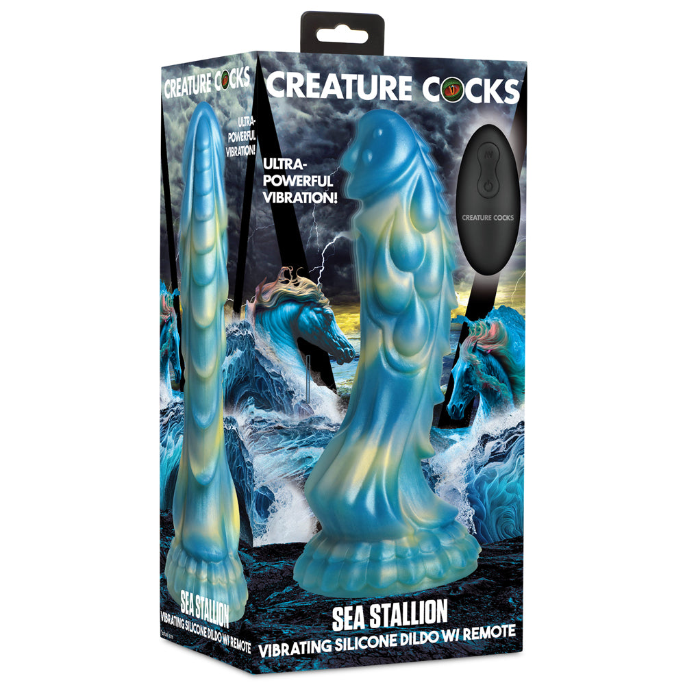 Creature Cocks Sea Stallion Vibrating Silicone Dildo With Remote