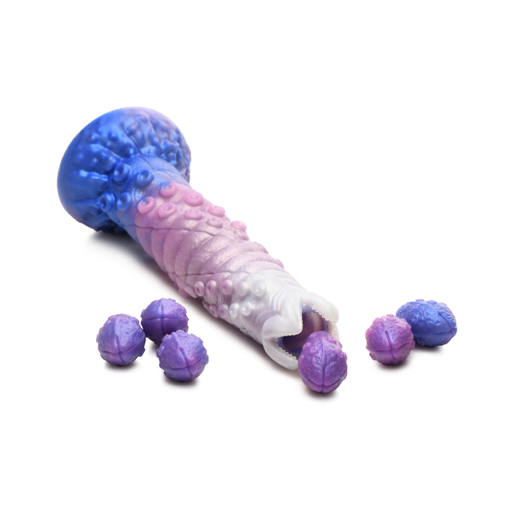 Creature Cocks Tenta-Queen Ovipositor Silicone Dildo With Eggs