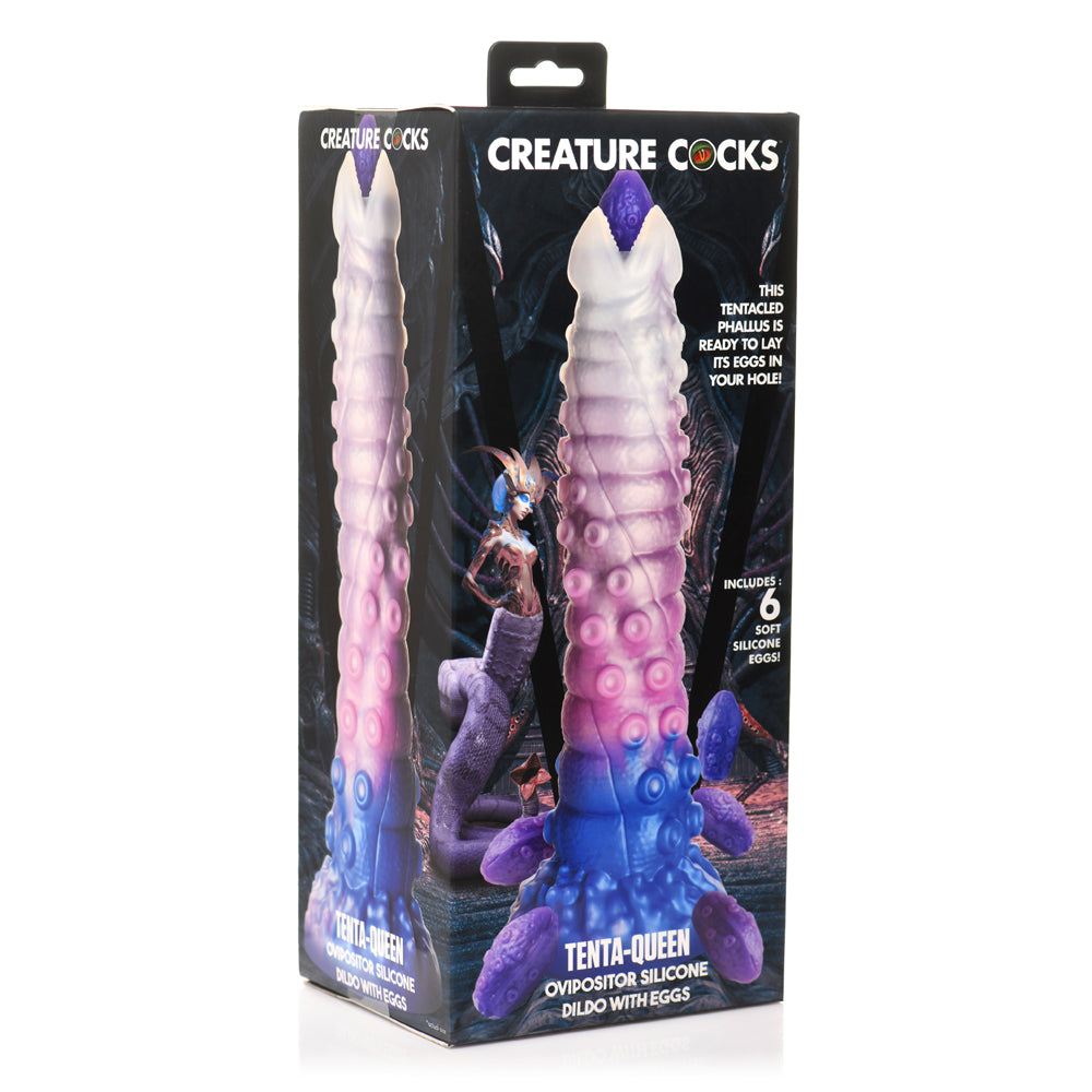 Creature Cocks Tenta-Queen Ovipositor Silicone Dildo With Eggs