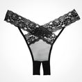 Load image into Gallery viewer, Desire Crotchless Panty One Size Black
